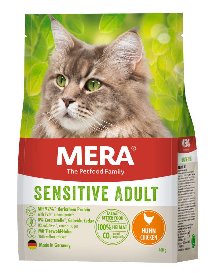MERA Katzen-Trockenfutter Sensitive Adult Huhn
